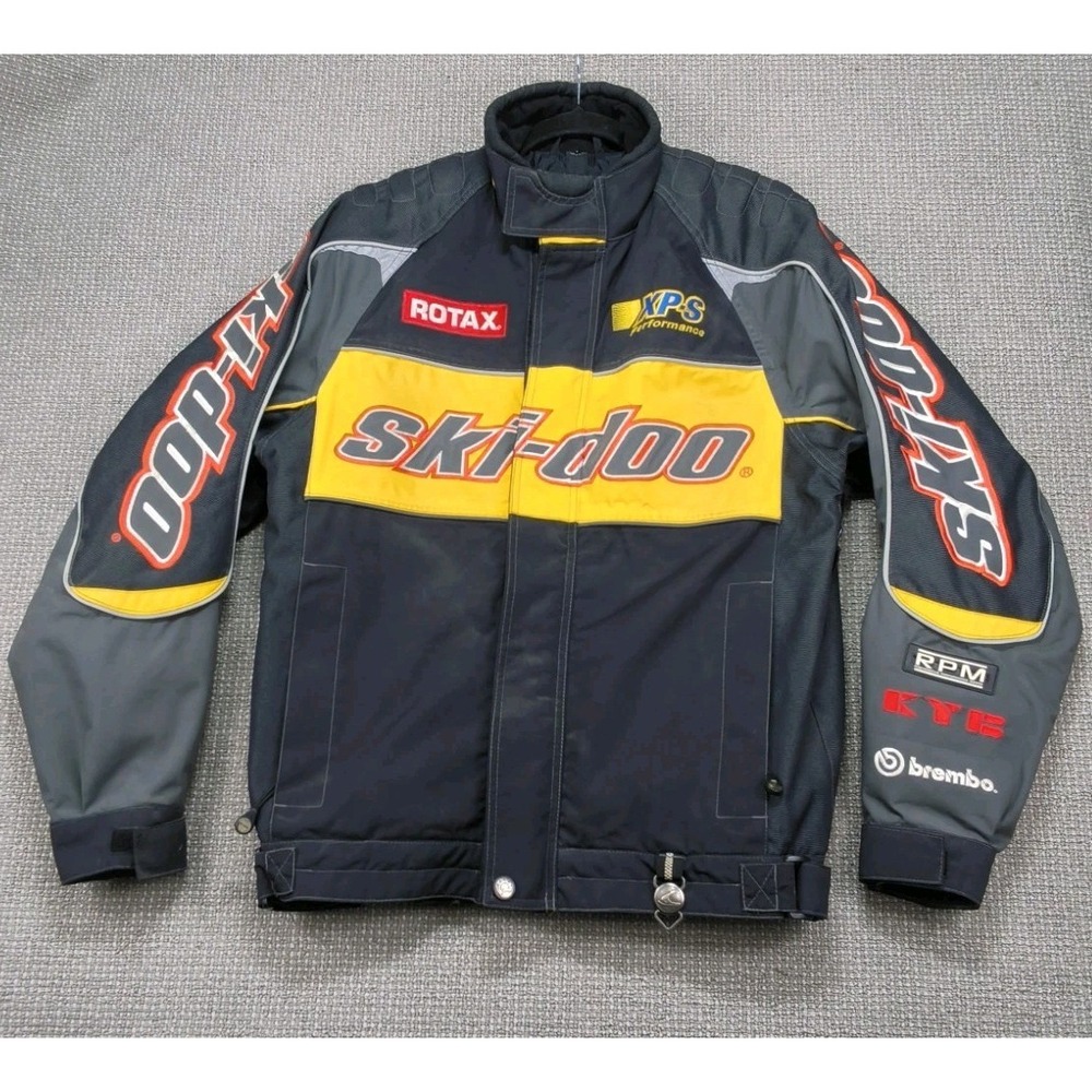VTG Y2K Ski-Doo Team Racing Snowmobile Jacket Rotax XPS Thermolite Men's S